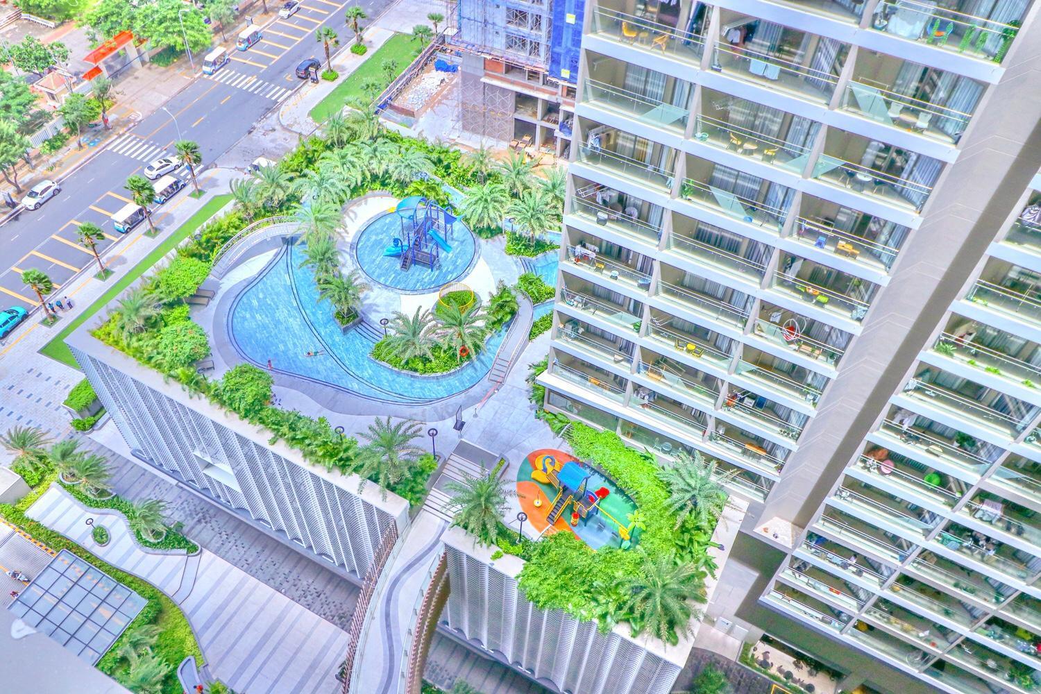 Ferienwohnung Dua'S House - The SóNg Vung Tau, Sky Pool & Gym Exterior foto