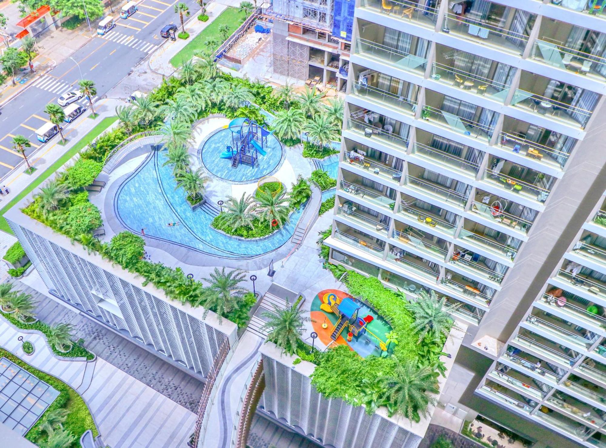 Ferienwohnung Dua'S House - The SóNg Vung Tau, Sky Pool & Gym Exterior foto